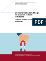 Customer Retention: Recipe For Success in Saas Industries: Case Study On Leading B2B Saas Provider