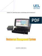 Analyze and Design Restaurant POS System