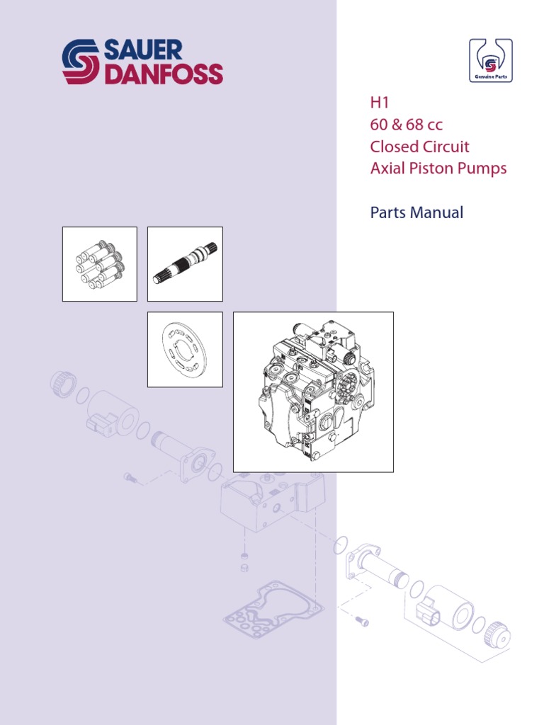 H1 60 & 68 CC Closed Circuit Axial Piston Pumps: Parts Manual