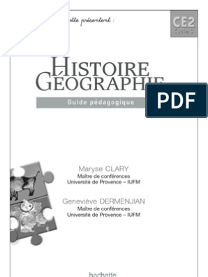Histoire-Géographie CM1 - Collection Citadelle - Guide pédagogique - Ed.  2016 | Hachette Éducation - Enseignants