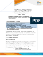 Guia de Actividades y Rúbrica de Evaluación - Unidad 1 y 2 - Fase 1 Conceptualizar Sobre Dirección, Planificación y Organización Del Talento Humano