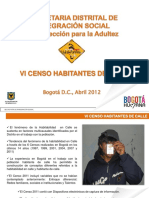 2011-SDIS-VI Censo Habitante de Calle