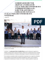 08-12-2017 Entrega El Gobernador Héctor Astudillo Tarjetas A Familias de Olinala y Cualac para Reconstruir Sus Viviendas