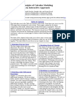 Welcome To Principles of Calculus Modeling - An Interactive Approach