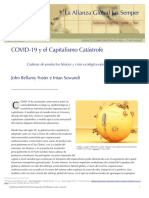 COVID 19 Y EL CAPITALISMO CATASTROFE