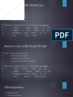 Passive Voice With Modal Can