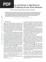 A Taxonomy and Review of Algorithms For Modeling and Predicting Human Driver Behavior