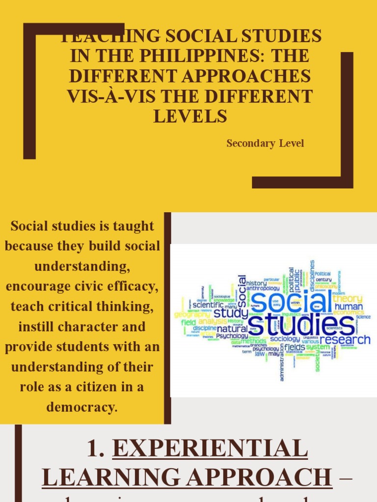 Social Studies Teaching Approaches in PH | PDF