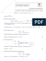 Cálculo vectorial: problemas de derivadas y límites de campos vectoriales