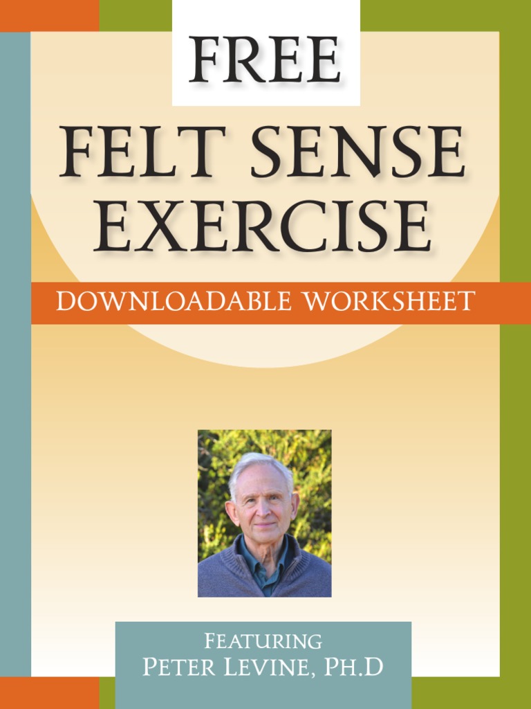 Felt Sense Exercise Downloadable Worksheet PDF Psychological