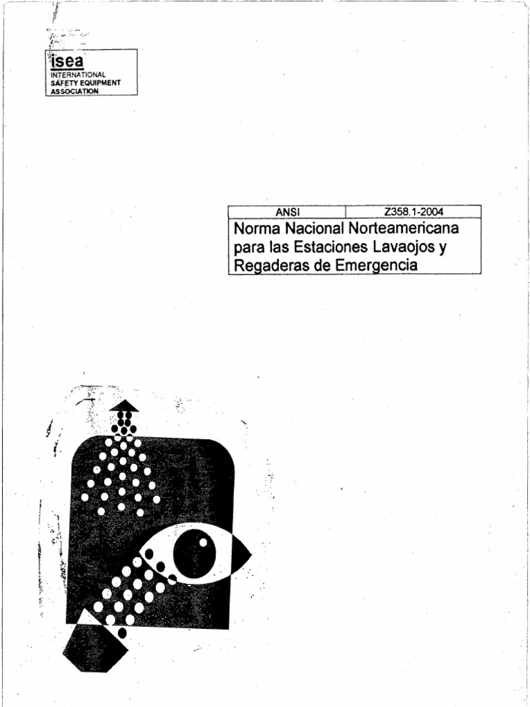 Ansi z358 1 2004 de regaderas y lavaojos pdf