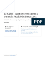 The Framework Subject of Symbolism Through the Faculty of Fine Arts - Fr