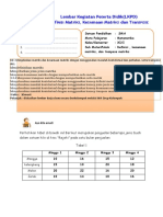 Lembar Kegiatan Peserta Didik (LKPD) Definisi Matriks, Kesamaan Matriks Dan Transpose Matriks Satuan Pendidikan - SMA-dikonversi