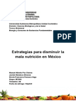 Disminuir La Mala Alimentación en México
