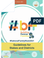 Guidelines For Stakes and Districts: #Nationalfamilyweek2021