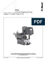 Diaphragm Motor-Driven Metering Pump Sigma/ 1 Control Type S1Cb Operating Instructions