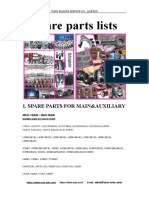 Shipping Spare Parts Lists