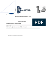 Actividad 3. Ejercicios Con Simulador Promodel Luis Alberto N 18020067 Grupo 601-B