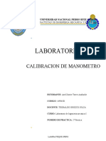 Calibracion de Manometros