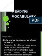 Eading Ocabulary