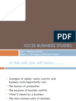 Chapter 1 - The Purpose of Business Activity WIKI