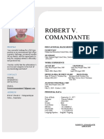 Commandante, Robert V. (Resume)