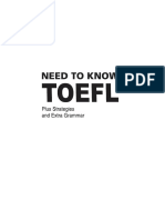 Need To Know TOEFL