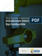 Reglamento Técnico de Instalaciones Internas de Gas Combustible
