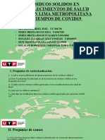 Residuos Solidos en Establecimientos de Salud (Eess) en Lima Metropolitana en Tiempos de Covid19