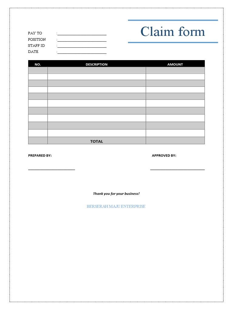 Claim Form | PDF