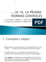 Power Point, Regla General Sobre Prueba