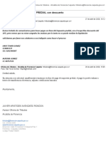 Correo de GELC Colombia en Línea - Solicitud para Pago IMPUESTO PREDIAL Con Descuento