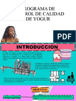 Programa de Control de Calidad de Yogur Wiwiwi