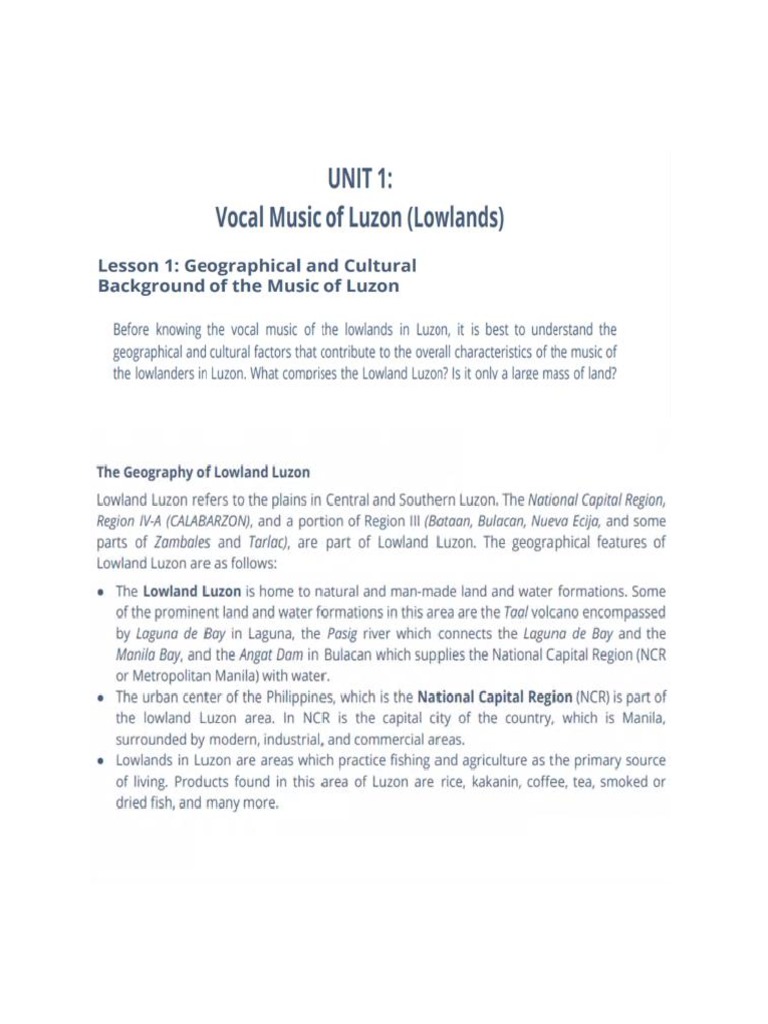 Lowlands Of Luzon Pdf