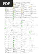 Practice Test On Advanced Vocabular1