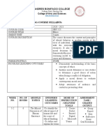 Flexible Learning Course Syllabus:: Andres Bonifacio College