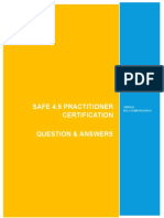 Safe 4.5 Practitioner Certification Question & Answers: Sriram Balasubramanian