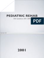 Pediatric Rehab 2001-2009