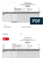 Time Sheet: Pt. Timur Adi Raya