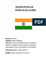 Posicion Oficial de La India Topico A