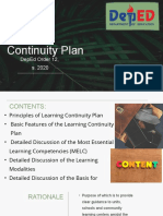 DepEd's Learning Continuity Plan Powerpoint