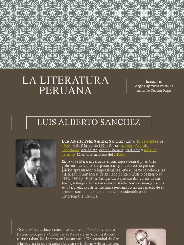 Historia de la Literatura Peruana | PDF | Perú | Andes