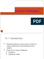 CHAPTER 5. Introduction To Estimation