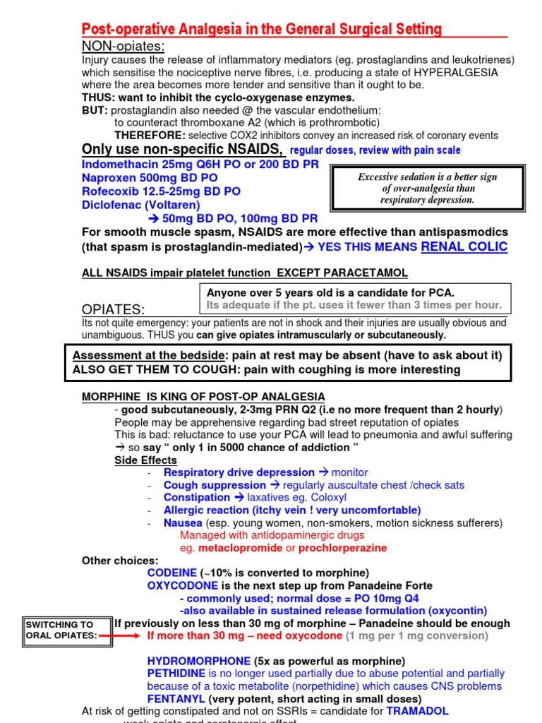 Post-Operative Pain Management Strategies | PDF | Analgesic | Oxycodone