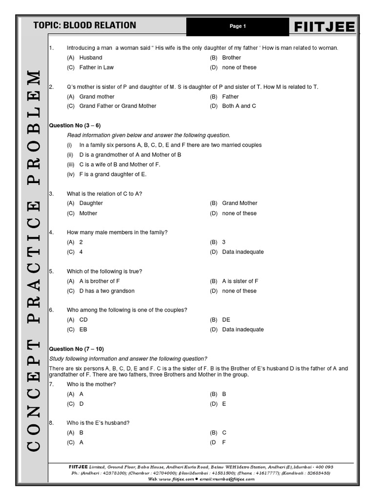 fiitjee-topic-blood-relation-pdf-family-social-institutions