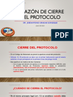 5 Razón de Cierre Del Protocolo