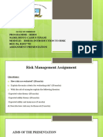 Irm131 Risk Management Assignment Presentation