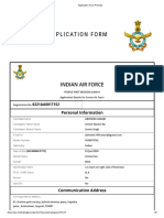 AFCAT Application Form Preview