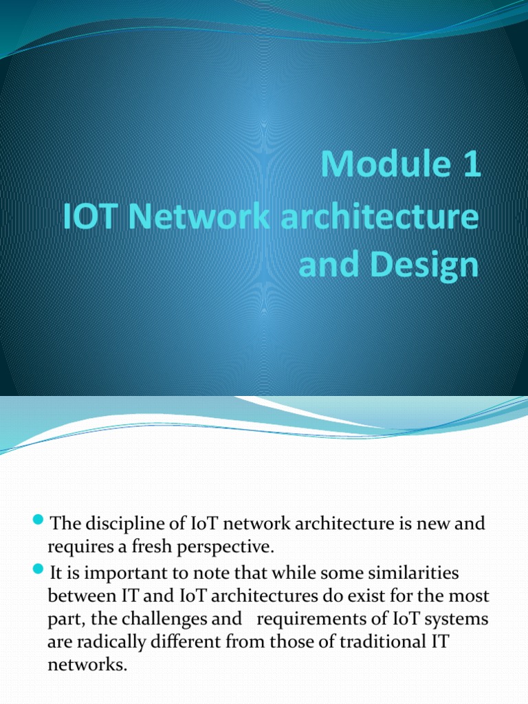 IoT Network Architecture Overview | PDF | Internet Of Things | Computer ...