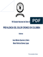 VIII Estudio Prevalencia Dolor Crónico en Colombia Publicación Página ACED 2014